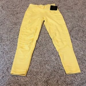 Til You Collapse yellow leggings